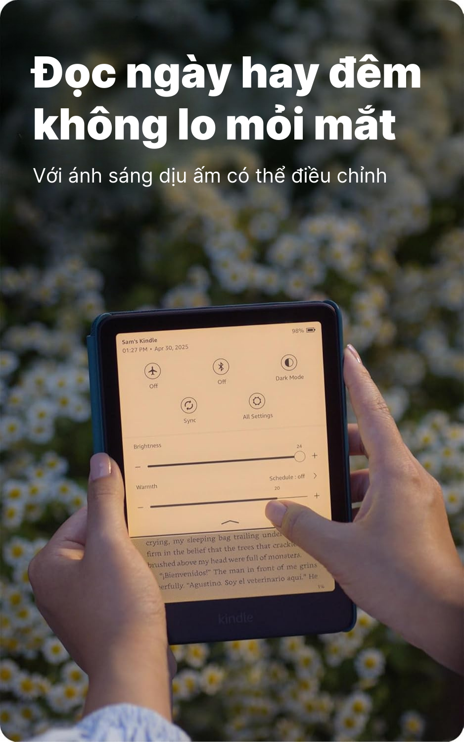 Máy đọc sách Kindle Paperwhite 16GB Gen 12 - Đọc ngày hay đêm, không lo mỏi mắt