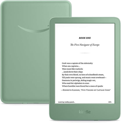 Máy đọc sách Kindle 16GB Gen 11 - ra mắt năm 2024 màu matcha